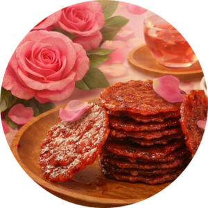 Rose Golden Coin Bakkwa 玫瑰金钱肉乾